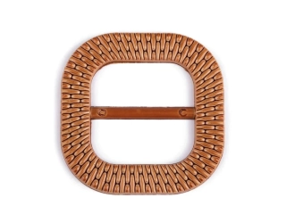 Spona plastová opasková hnedá  "vzorovaná" - 40 mm