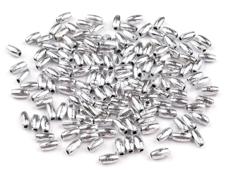 Korálik plastový "strieborný" - 10 g