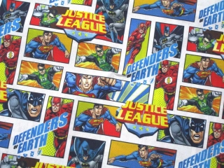 Bavlna "JUSTICE LEAGUE" - licencovaná