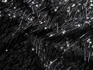 Sieťka elastická Calandria čierna "čierne flitre" 