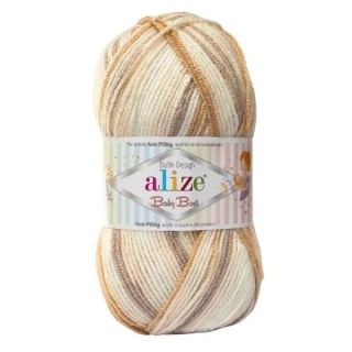 Vlna Alize Baby Best "bielo-béžový melír" 