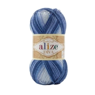 Alize Diva Batik "modrá" 