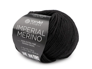 Vlna Imperial Merino "čierna" 