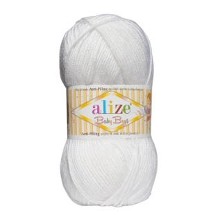 Vlna Alize Baby Best "biela"