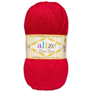 Vlna Alize Baby Best "červená"