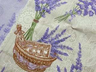 Utierkovina béžovo-fialová "levanduľa" 